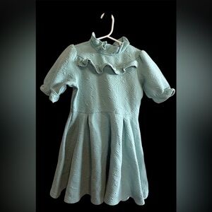 Janie and Jack Mint Green Quilted Formal Dress size 10